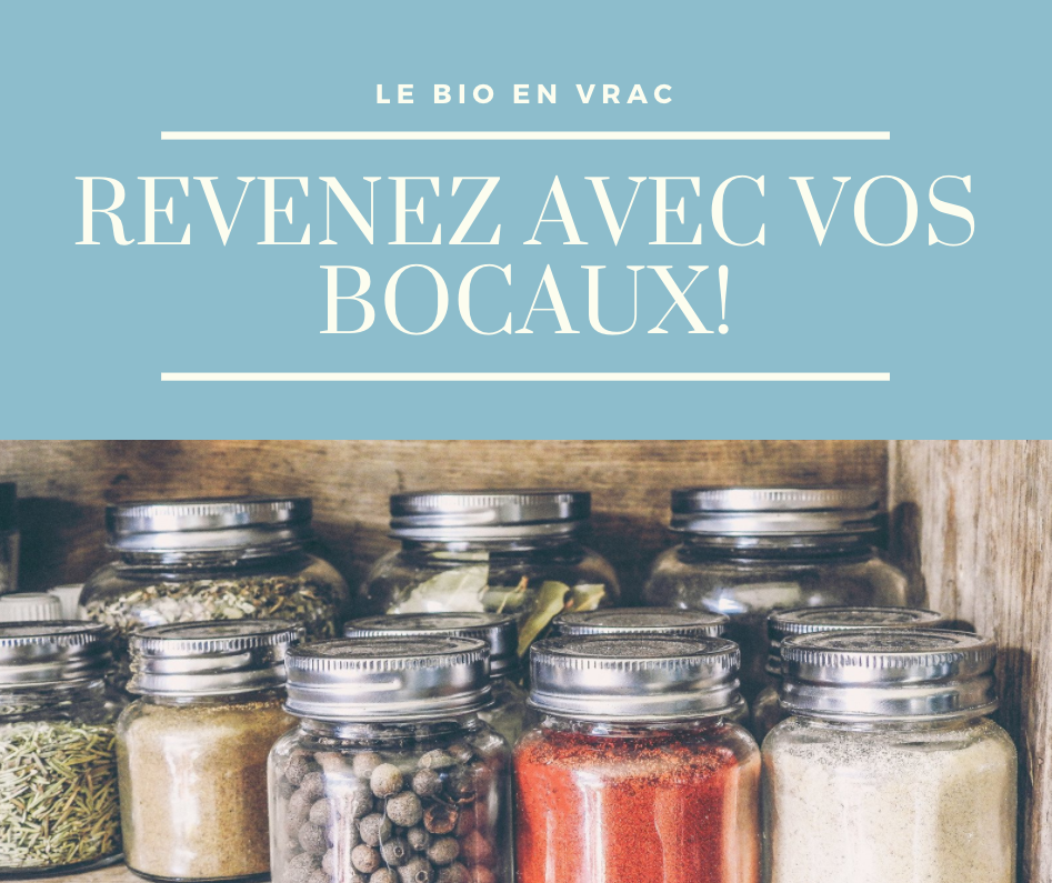 Revenez avec vos bocaux