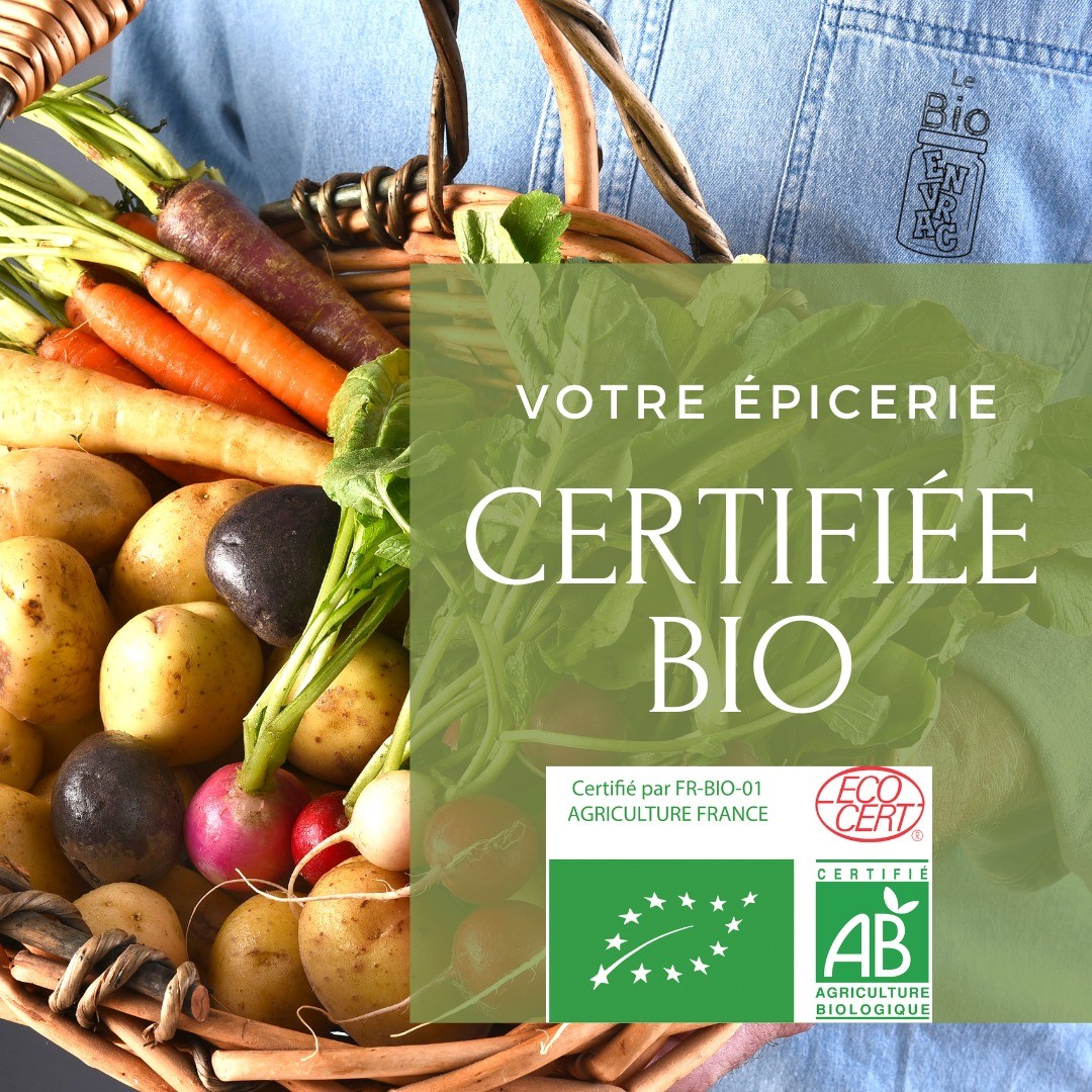 Bonne nouvelle : Votre épicerie LE BIO EN VRAC est certifiée bio ! Depuis le début de l’ouverture, 3 ans déjà, nous avons fait le choix de vous proposer des produits issus de l’agriculture biologique. Aujourd’hui pour notre anniversaire nous sommes heureuses de vous annoncer que nous avons obtenu la certification bio par ecocert. Être certifié est une garantie supplémentaire sur la qualité de nos produits avec l'assurance pour vous que les produits étiquetés bio le sont vraiment. La certification bio c’est aussi un contrôle annuel (effectué par l’organisme ECOCERT) de notre travail, de nos procédures de traçabilité et de la provenance de nos produits. Plus de 99% des produits alimentaires que nous proposons sont certifiés bio Des produits mieux identifiés avec le logo bio sur nos bocaux et silos, date d’ouverture, numéro de lot, DLUO et origine du produit sont précisés sur nos étiquettes. Nous avons également à cœur de vous proposer des cosmétiques et des produits d’entretien fabriqués dans le respect des chartes biologiques. Venez découvrir nos produits de qualité certifiés ! #certificationbio #ecocert #agriculturebio #labelbio #epiceriebio #epicerievrac #anniversaire #lebioenvrac